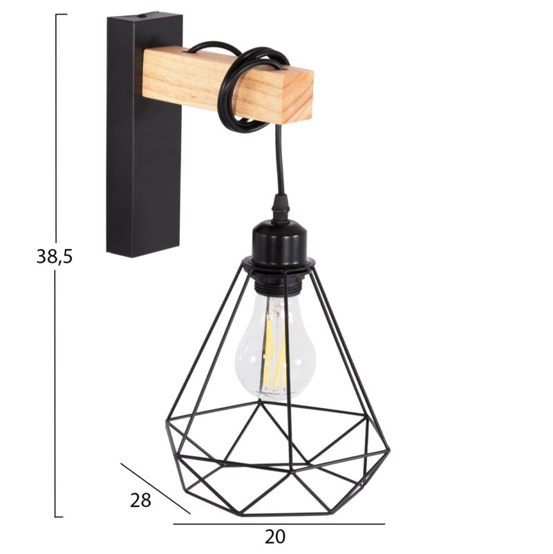 aplika-toichoy-fb94474-metallo-xylo-20x2-1 ΑΠΛΙΚΑ ΤΟΙΧΟΥ GROB HM4474 ΜΕΤΑΛΛΟ-ΞΥΛΟ 20x26x38,5Υεκ.