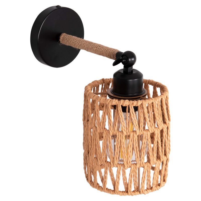 ΑΠΛΙΚΑ ΤΟΙΧΟΥ STOLT2 HM4484 ΜΕΤΑΛΛΙΚΗ ΒΑΣΗ-ΣΧΟΙΝΙ- [Ε27] 12x23x24Υεκ.