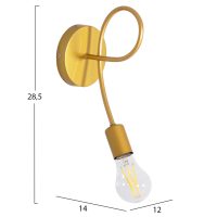 aplika-toichoy-fb9739912-metallo-se-chry-1 ΑΠΛΙΚΑ ΤΟΙΧΟΥ FRIDRIK HM7399.12 ΜΕΤΑΛΛΟ ΣΕ ΧΡΥΣΟ 12x15,5x28,5Υεκ.