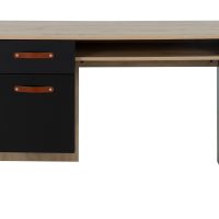 Arthus Γραφείο με ένα συρτάρι και ένα ντουλάπι 122x56x75εκ. Artisan Oak / Black Arthus Γραφείο με ένα συρτάρι και ένα ντουλάπι 122x56x75εκ. Artisan Oak / Black