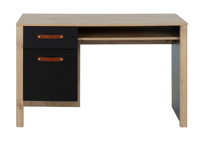 Arthus Γραφείο με ένα συρτάρι και ένα ντουλάπι 122x56x75εκ. Artisan Oak / Black Arthus Γραφείο με ένα συρτάρι και ένα ντουλάπι 122x56x75εκ. Artisan Oak / Black