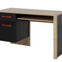 arthus_grafeio_me_syrtari_ntoulapi2 Arthus Γραφείο με ένα συρτάρι και ένα ντουλάπι 122x56x75εκ. Artisan Oak / Black