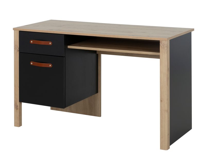 arthus_grafeio_me_syrtari_ntoulapi2 Arthus Γραφείο με ένα συρτάρι και ένα ντουλάπι 122x56x75εκ. Artisan Oak / Black