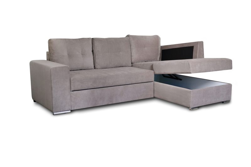 Athens Γωνιακός καναπές κρεβάτι με αποθηκευτικό χώρο 246x174x96εκ. Elephant Δεξιά γωνία