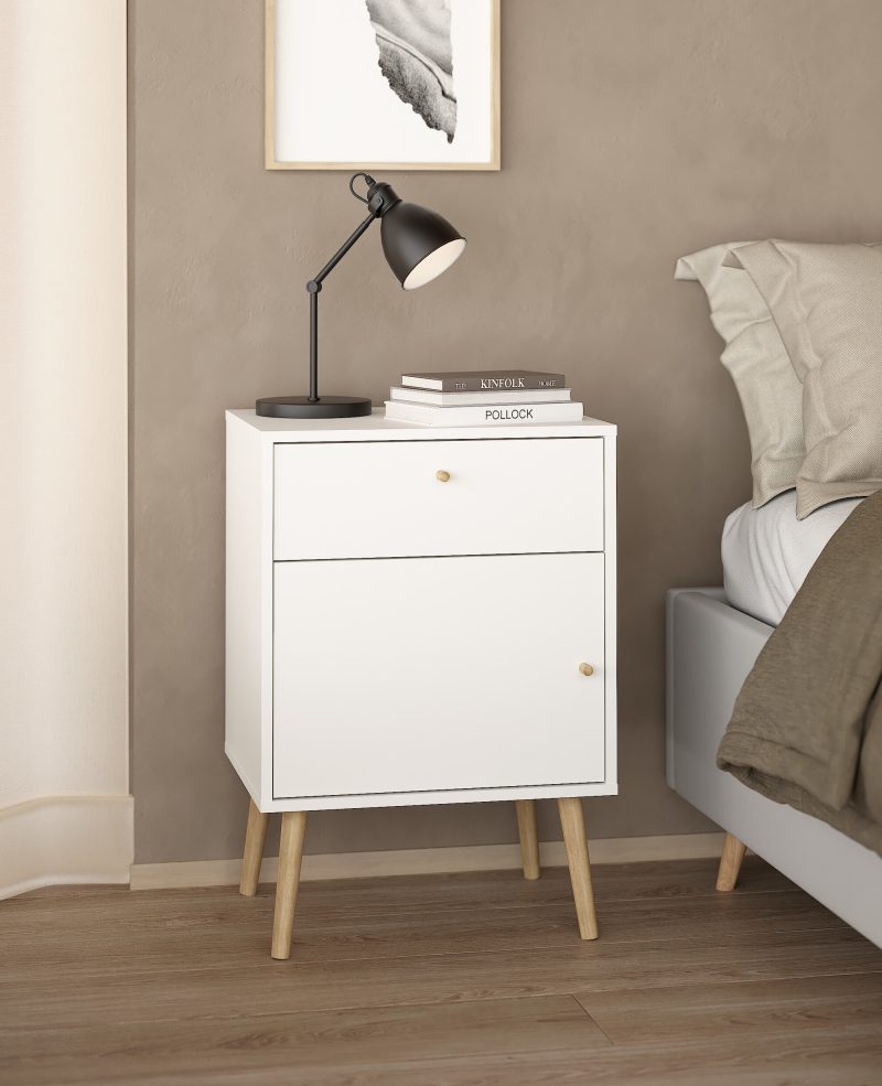 Bodo κομοδίνο με ένα συρτάρι και ένα ντουλάπι  50