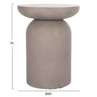 ΒΟΗΘΗΤΙΚΟ ΤΡΑΠΕΖΙ ANNA HM18160.03 FIBER CEMENT ΣΕ ΓΚΡΙ--Φ60x76Υεκ.