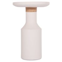 ΒΟΗΘΗΤΙΚΟ ΤΡΑΠΕΖΙ TRED(T) HM18169.02 FIBER CEMENT ΛΕΥΚΟ-ΦΥΣΙΚΟ RATTAN--Φ40x61Υεκ.