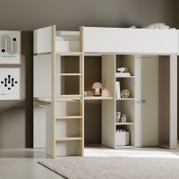 Camillia πολυμορφικό υπερυψωμένο κρεβάτι με σκάλα