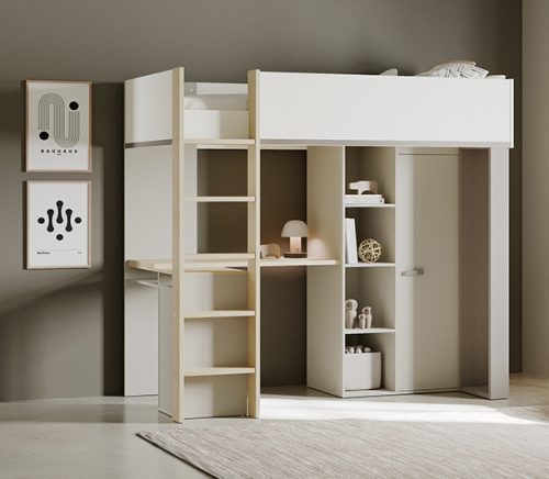 Camillia πολυμορφικό υπερυψωμένο κρεβάτι με σκάλα