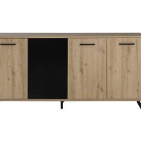 Craft Μπουφές με 4 πόρτες 178x41x86εκ. Artisan Oak / Μαύρο Craft Μπουφές με 4 πόρτες 178x41x86εκ. Artisan Oak / Μαύρο