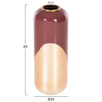 ΔΙΑΚΟΣΜΗΤΙΚΟ BAZO ΔΑΠΕΔΟΥ RAKSASA ΗΜ4232.06 ΜΕΤΑΛΛΟ ΣΕ ΚΕΡΑΣΙ-ΧΡΥΣΟ ΠΕΡΛΕ Φ24x69Υεκ