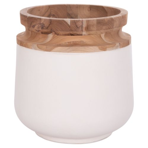 diakosmitiko-bazo-dapedoy-fb9466202l-fib ΔΙΑΚΟΣΜΗΤΙΚΟ ΒΑΖΟ ΔΑΠΕΔΟΥ LINTER HM4662.02L FIBER CEMENT ΛΕΥΚΟ--ΞΥΛΟ ΤΕΑΚ Φ41x47Υεκ.