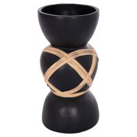 diakosmitiko-bazo-dapedoy-fb9467201l-fib-2 ΔΙΑΚΟΣΜΗΤΙΚΟ ΒΑΖΟ ΔΑΠΕΔΟΥ MAYNARD HM4672.01L TERRACOTTA ΜΑΥΡΟ-RATTAN Φ32x62.5Υεκ