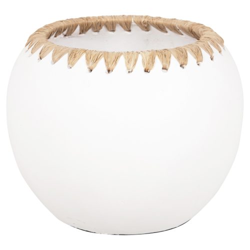 diakosmitiko-bazo-fb94375-terakota-se-le ΔΙΑΚΟΣΜΗΤΙΚΟ ΒΑΖΟ HM4375 ΤΕΡΑΚΟΤΑ ΣΕ ΛΕΥΚΟ ΜΕ ΠΛΕΞΗ ΨΑΘΑΣ ΣΤΟ ΣΤΟΜΙΟ Φ29x23Υεκ.