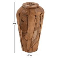 diakosmitiko-bazo-fb97919-apo-kommatia-a-1 ΔΙΑΚΟΣΜΗΤΙΚΟ ΒΑΖΟ ZENIA HM7919 ΑΠΟ ΚΟΜΜΑΤΙΑ ΑΝΑΚΥΚΛΩΜΕΝΟΥ ΞΥΛΟΥ TEAK ΣΕ ΦΥΣΙΚΟ Φ30x60Y εκ.