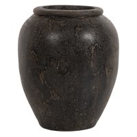 diakosmitiko-bazo-fb97928-terakota-se-ma-2 ΔΙΑΚΟΣΜΗΤΙΚΟ ΒΑΖΟ ΔΑΠΕΔΟΥ SPARTA HM7928 ΤΕΡΑΚΟΤΑ ΣΕ ΜΑΥΡΗ ΑΠΟΧΡΩΣΗ Φ44x49Υ εκ.