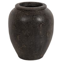 diakosmitiko-bazo-fb97928-terakota-se-ma ΔΙΑΚΟΣΜΗΤΙΚΟ ΒΑΖΟ ΔΑΠΕΔΟΥ SPARTA HM7928 ΤΕΡΑΚΟΤΑ ΣΕ ΜΑΥΡΗ ΑΠΟΧΡΩΣΗ Φ44x49Υ εκ.