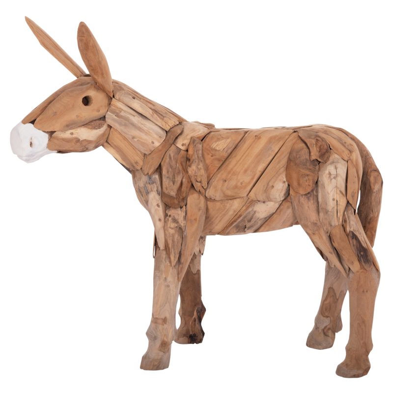 ΔΙΑΚΟΣΜΗΤΙΚΟ ΓΑΙΔΟΥΡΑΚΙ HM4387 ΑΝΑΚΥΛΩΜΕΝΟ ΞΥΛΟ ΤΕΑΚ ΣΕ ΦΥΣΙΚΟ 103x33x99,5Υεκ.