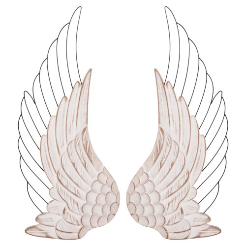 ΔΙΑΚΟΣΜΗΤΙΚΟ ΤΟΙΧΟΥ ΣΕΤ 2ΤΜΧ ΦΤΕΡΑ HM4223 MDF ΣΕ ΛΕΥΚΟ-ΜΑΥΡΟ ΜΕΤΑΛΛΟ 39x1,5x92Υ εκ.