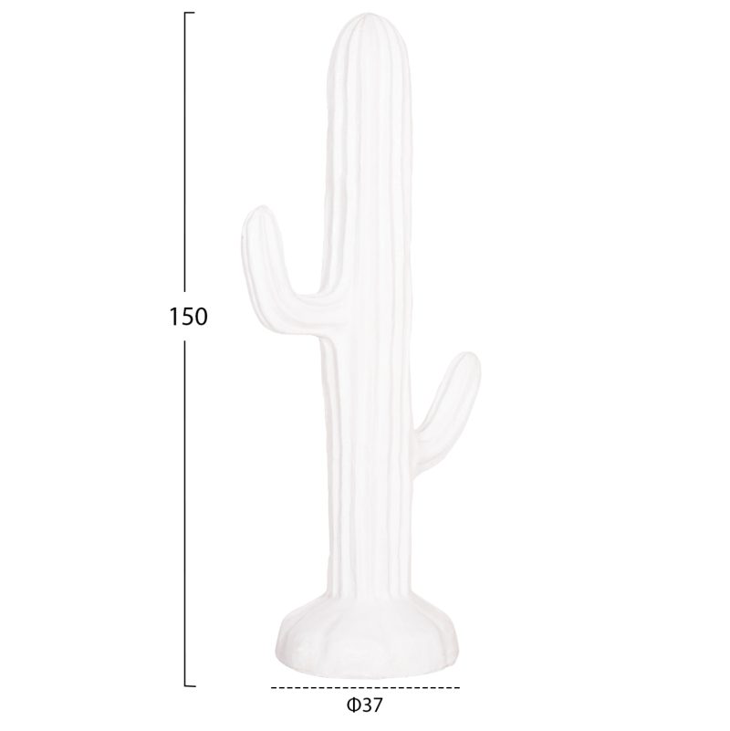 ΔΙΑΚΟΣΜΗΤΙΚΟΣ ΚΑΚΤΟΣ ΔΑΠΕΔΟΥ CACTUS HM4386.02L ΓΥΨΟΣ ΣΕ ΛΕΥΚΟ 63x37x150Υεκ.