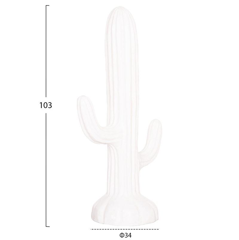 ΔΙΑΚΟΣΜΗΤΙΚΟΣ ΚΑΚΤΟΣ ΔΑΠΕΔΟΥ CACTUS HM4386.02M ΓΥΨΟΣ ΣΕ ΛΕΥΚΟ 54x34x103Υεκ.