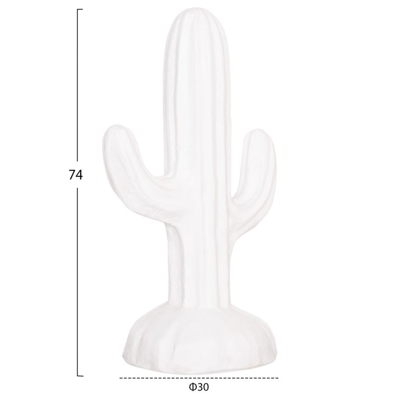 ΔΙΑΚΟΣΜΗΤΙΚΟΣ ΚΑΚΤΟΣ ΔΑΠΕΔΟΥ CACTUS HM4386.02S ΓΥΨΟΣ ΣΕ ΛΕΥΚΟ 42x30x74Υεκ