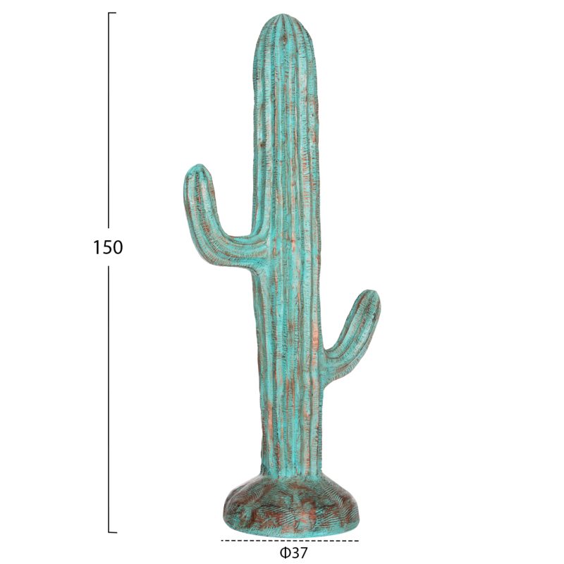ΔΙΑΚΟΣΜΗΤΙΚΟΣ ΚΑΚΤΟΣ ΔΑΠΕΔΟΥ CACTUS HM4386.03L ΓΥΨΟΣ ΣΕ ΤΙΡΚΟΥΑΖ 63x37x150Υεκ.