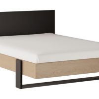 duplex_pla Duplex Κρεβάτι Διπλό 150x204εκ. (για στρώμα 140x200εκ. ) Black/Natural Chestnut