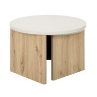 Eclypse τραπεζάκι σαλονιού 96x60x38/35εκ. Artisan Oak / Greige