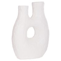 ΕΠΙΤΡΑΠΕΖΙΟ ΔΙΑΚΟΣΜΗΤΙΚΟ ΒΑΖΟ NAMENTIS HM4665.02L ΛΕΥΚΗ ΤΕΡΑΚΟΤΑ--27x13.5x37Υεκ