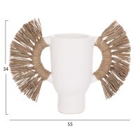 ΕΠΙΤΡΑΠΕΖΙΟ ΔΙΑΚΟΣΜΗΤΙΚΟ ΒΑΖΟ ALICA HM4668.02S ΛΕΥΚΗ ΤΕΡΑΚΟΤΑ & GRASS--55x19x34Υεκ