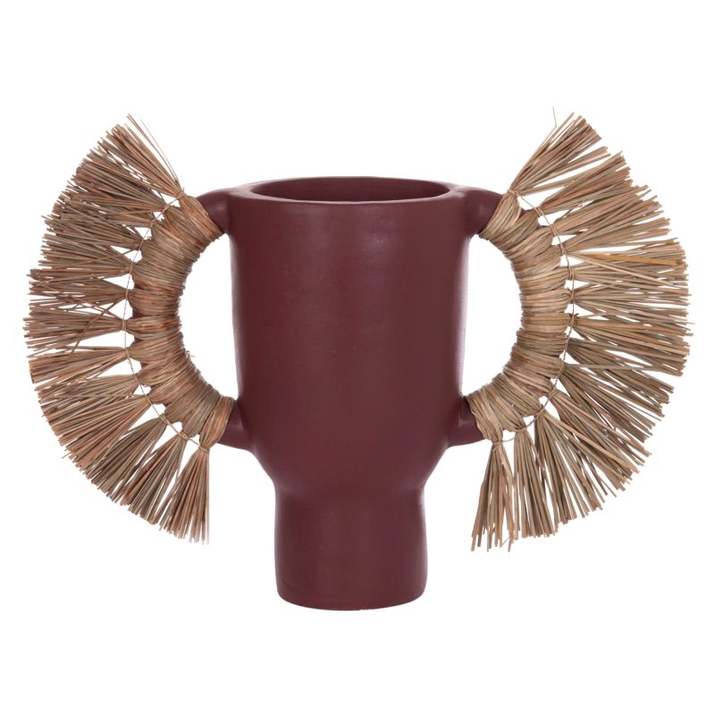 ΕΠΙΤΡΑΠΕΖΙΟ ΔΙΑΚΟΣΜΗΤΙΚΟ ΒΑΖΟ ALICA HM4668.06L ΒΥΣΣΙΝΙ ΤΕΡΑΚΟΤΑ & GRASS--64x22x38Υεκ