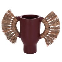 ΕΠΙΤΡΑΠΕΖΙΟ ΔΙΑΚΟΣΜΗΤΙΚΟ ΒΑΖΟ ALICA HM4668.06S ΒΥΣΣΙΝΙ ΤΕΡΑΚΟΤΑ & GRASS--55x19x34Υεκ