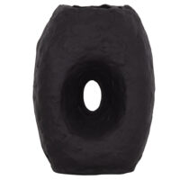 ΕΠΙΤΡΑΠΕΖΙΟ ΔΙΑΚΟΣΜΗΤΙΚΟ ΒΑΖΟ NAMENTIS HM4673.01L ΜΑΥΡΗ ΤΕΡΑΚΟΤΑ--26.5x16x36.5Υεκ