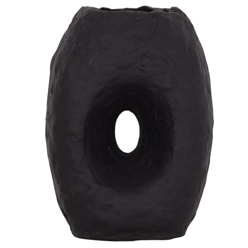 ΕΠΙΤΡΑΠΕΖΙΟ ΔΙΑΚΟΣΜΗΤΙΚΟ ΒΑΖΟ NAMENTIS HM4673.01L ΜΑΥΡΗ ΤΕΡΑΚΟΤΑ--26.5x16x36.5Υεκ