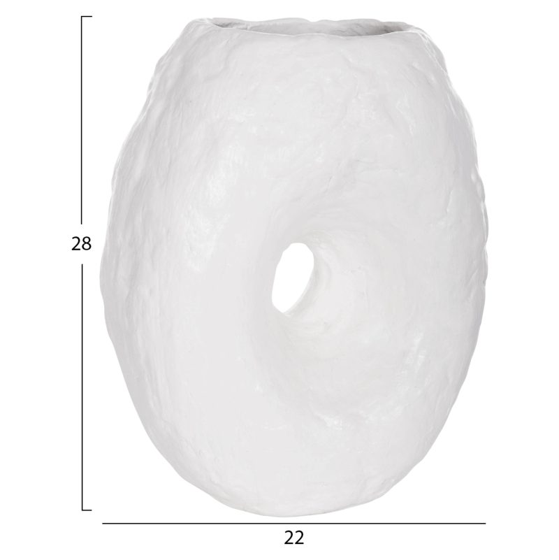 epitrapezio-diakosmitiko-bazo-fb9467302s-1 ΕΠΙΤΡΑΠΕΖΙΟ ΔΙΑΚΟΣΜΗΤΙΚΟ ΒΑΖΟ NAMENTIS HM4673.02S ΛΕΥΚΗ ΤΕΡΑΚΟΤΑ--22x13x28Υεκ