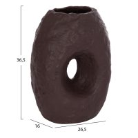 ΕΠΙΤΡΑΠΕΖΙΟ ΔΙΑΚΟΣΜΗΤΙΚΟ ΒΑΖΟ NAMENTIS HM4673.07L ΣΟΚΟΛΑΤΙ ΤΕΡΑΚΟΤΑ--26.5x16x36.5Υεκ