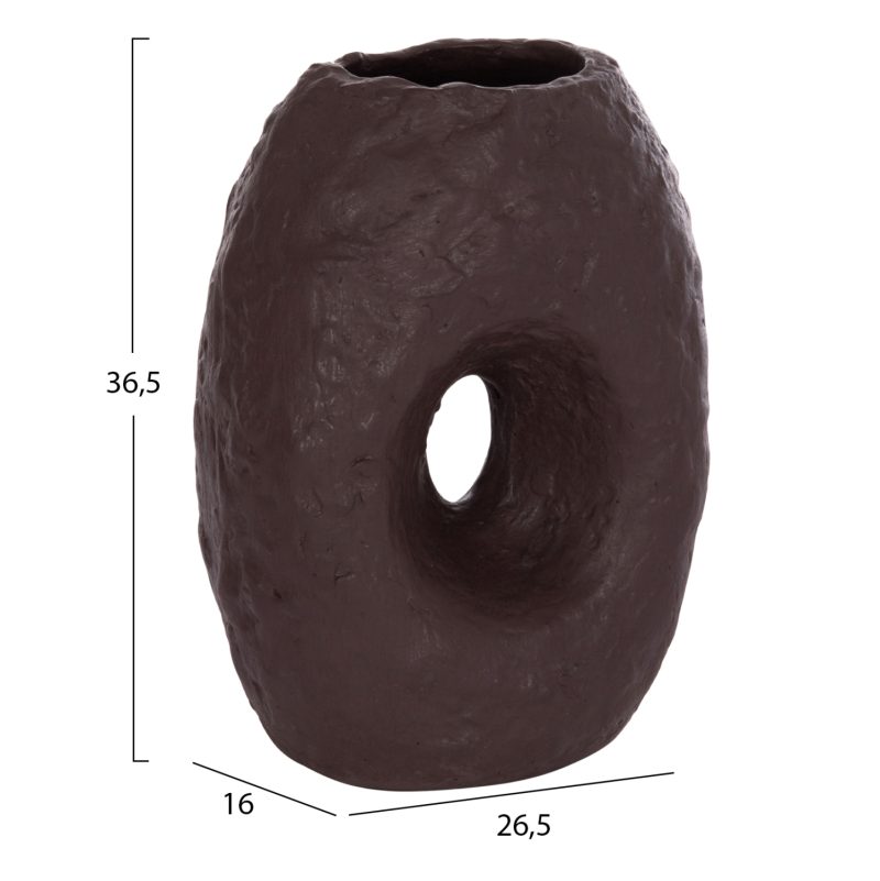 ΕΠΙΤΡΑΠΕΖΙΟ ΔΙΑΚΟΣΜΗΤΙΚΟ ΒΑΖΟ NAMENTIS HM4673.07L ΣΟΚΟΛΑΤΙ ΤΕΡΑΚΟΤΑ--26.5x16x36.5Υεκ