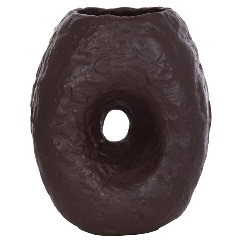 ΕΠΙΤΡΑΠΕΖΙΟ ΔΙΑΚΟΣΜΗΤΙΚΟ ΒΑΖΟ NAMENTIS HM4673.07S ΣΟΚΟΛΑΤΙ ΤΕΡΑΚΟΤΑ--22x13x28Υεκ