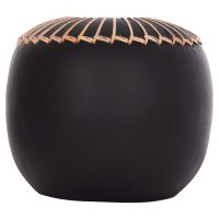 ΕΠΙΤΡΑΠΕΖΙΟ ΔΙΑΚΟΣΜΗΤΙΚΟ ΒΑΖΟ LENNOX HM4675.01L TΕΡΑΚΟΤΑ ΣΕ ΜΑΥΡΟ--Φ22x20Υεκ.