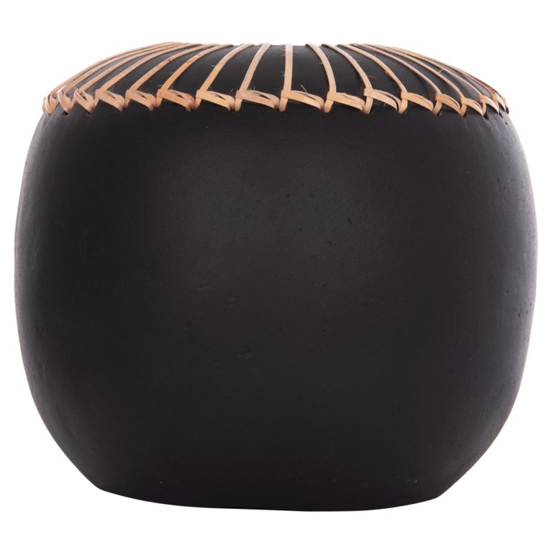 ΕΠΙΤΡΑΠΕΖΙΟ ΔΙΑΚΟΣΜΗΤΙΚΟ ΒΑΖΟ LENNOX HM4675.01L TΕΡΑΚΟΤΑ ΣΕ ΜΑΥΡΟ--Φ22x20Υεκ.