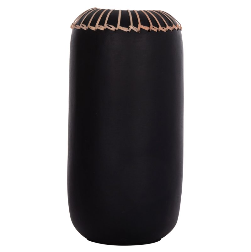 ΕΠΙΤΡΑΠΕΖΙΟ ΔΙΑΚΟΣΜΗΤΙΚΟ ΒΑΖΟ LENNOX HM4675.01S TΕΡΑΚΟΤΑ ΣΕ ΜΑΥΡΟ--Φ18x33Υεκ.