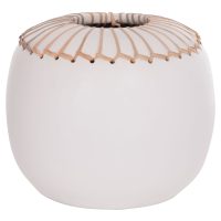 ΕΠΙΤΡΑΠΕΖΙΟ ΔΙΑΚΟΣΜΗΤΙΚΟ ΒΑΖΟ LENNOX HM4675.02L TΕΡΑΚΟΤΑ ΣΕ ΛΕΥΚΟ--Φ22x20Υεκ.