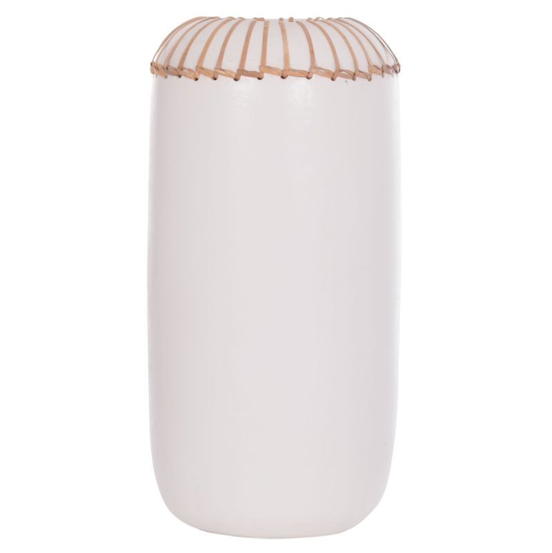 ΕΠΙΤΡΑΠΕΖΙΟ ΔΙΑΚΟΣΜΗΤΙΚΟ ΒΑΖΟ LENNOX HM4675.02S TΕΡΑΚΟΤΑ ΣΕ ΛΕΥΚΟ--Φ18x33Υεκ.