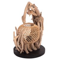 epitrapezio-diakosmitiko-fotistiko-fb944 ΕΠΙΤΡΑΠΕΖΙΟ ΔΙΑΚΟΣΜΗΤΙΚΟ ΦΩΤΙΣΤΙΚΟ ASHIN HM4438 DRIFTWOOD--RATTAN 30x30x49Υεκ.