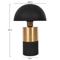 ΕΠΙΤΡΑΠΕΖΙΟ ΦΩΤΙΣΤΙΚΟ PUNE HM4254.04 ΜΕΤΑΛΛΟ ΣΕ ΜΑΥΡΟ-ΧΡΥΣΟ Φ20,5x32,5Υεκ.