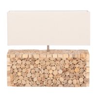 ΕΠΙΤΡΑΠΕΖΙΟ ΦΩΤΙΣΤΙΚΟ TWIGGY HM4437 DRIFTWOOD & ΛΕΥΚΟ ΚΑΠΕΛΟ 50.5x16x45.5Υεκ.