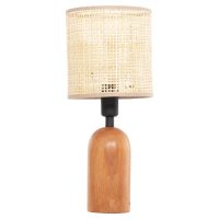 epitrapezio-fotistiko-fb94709-mpez-kapel-2 ΕΠΙΤΡΑΠΕΖΙΟ ΦΩΤΙΣΤΙΚΟ LYKTUR HM4709 ΜΠΕΖ ΚΑΠΕΛΟ WICKER-ΞΥΛΙΝΗ ΒΑΣΗ Φ15,5x35,5Υεκ.