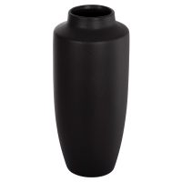 ΕΠΙΤΡΑΠΕΖΙΟ ΚΕΡΑΜΙΚΟ ΔΙΑΚΟΣΜΗΤΙΚΟ ΒΑΖΟ GALAD HM4587.02 ΜΑΥΡΟ ΜΑΤ Φ17,5x40Υ εκ.