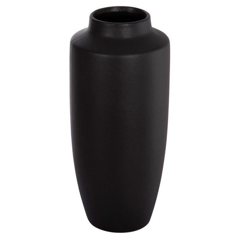 ΕΠΙΤΡΑΠΕΖΙΟ ΚΕΡΑΜΙΚΟ ΔΙΑΚΟΣΜΗΤΙΚΟ ΒΑΖΟ GALAD HM4587.02 ΜΑΥΡΟ ΜΑΤ Φ17,5x40Υ εκ.